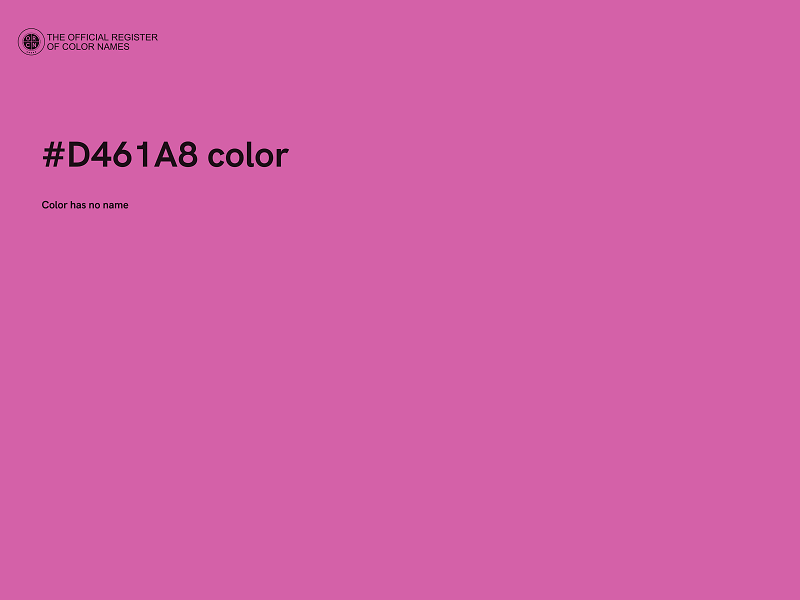 #D461A8 color image