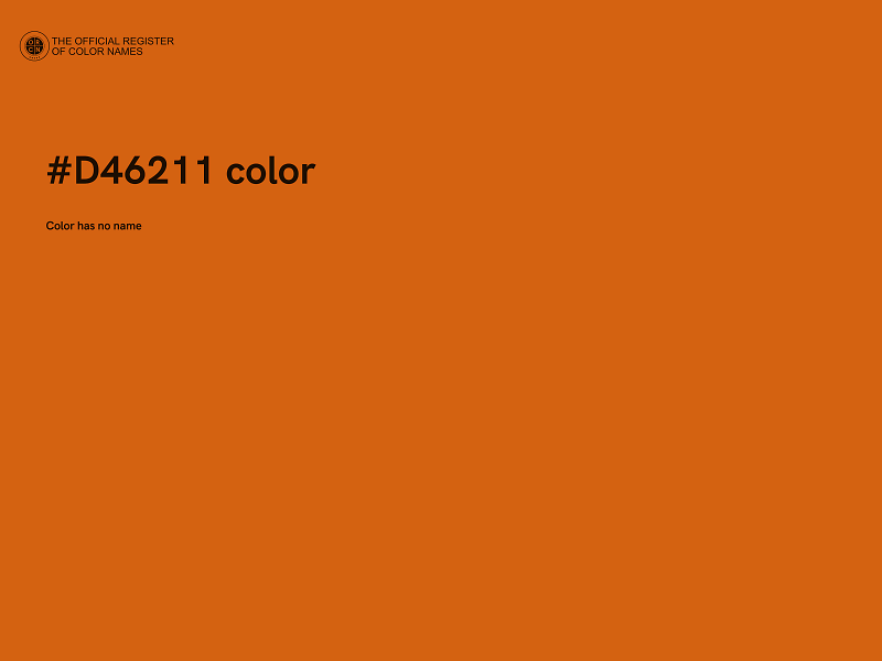 #D46211 color image