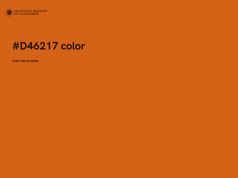 #D46217 color image