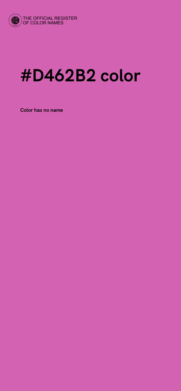 #D462B2 color image
