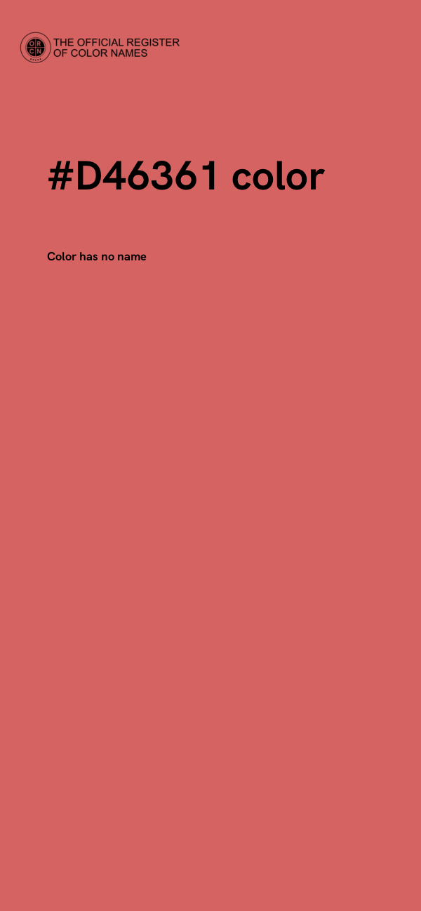 #D46361 color image