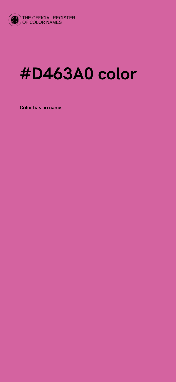 #D463A0 color image