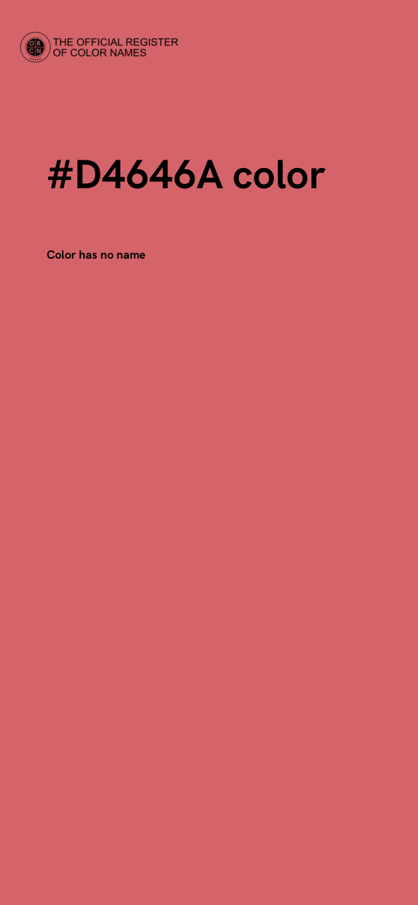 #D4646A color image