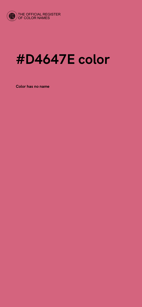 #D4647E color image