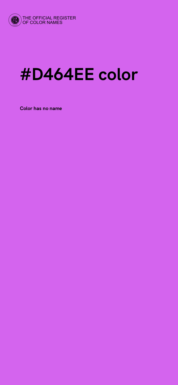 #D464EE color image