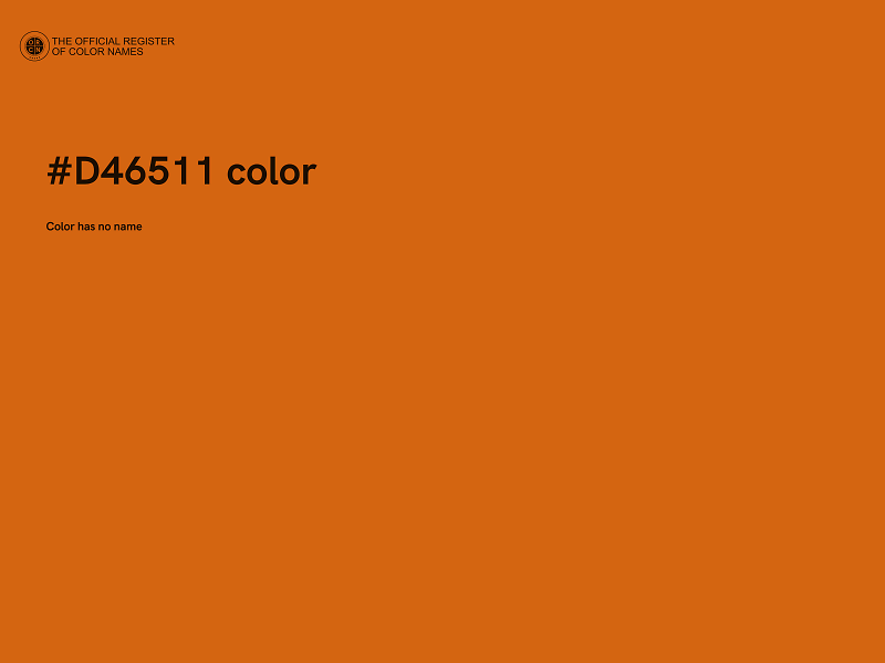 #D46511 color image