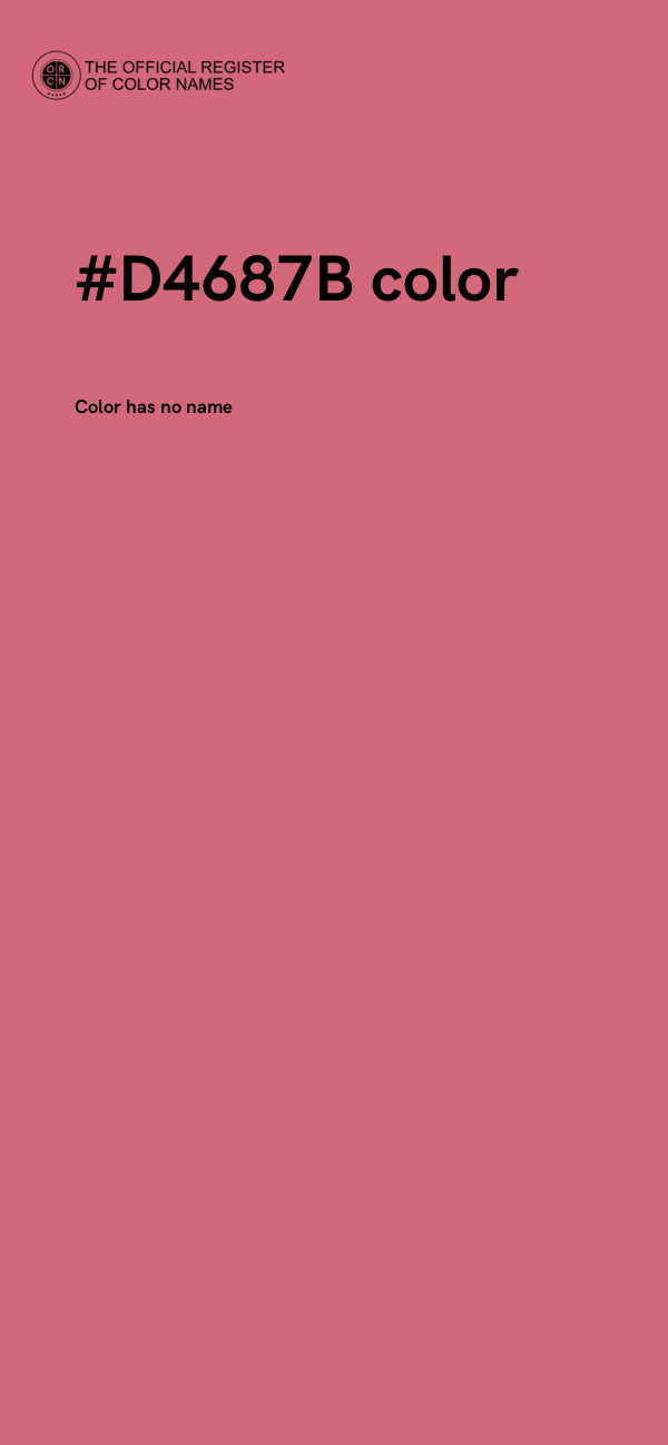 #D4687B color image