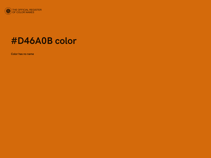 #D46A0B color image