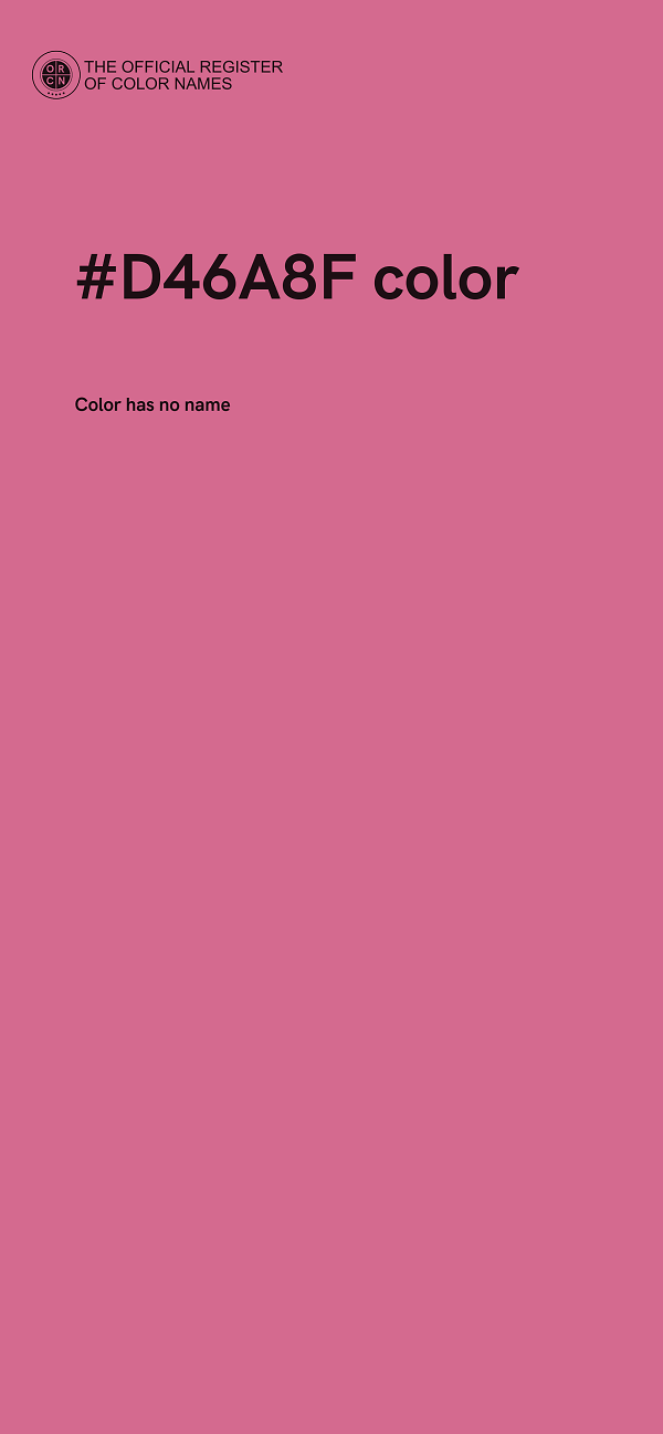 #D46A8F color image