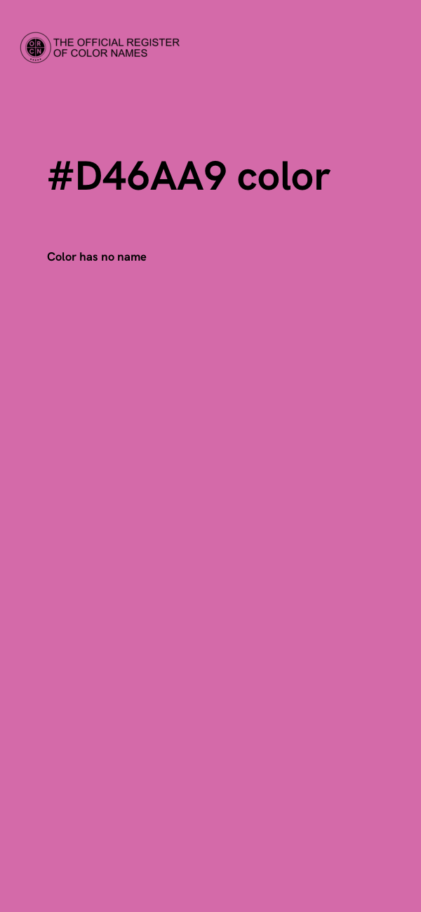 #D46AA9 color image