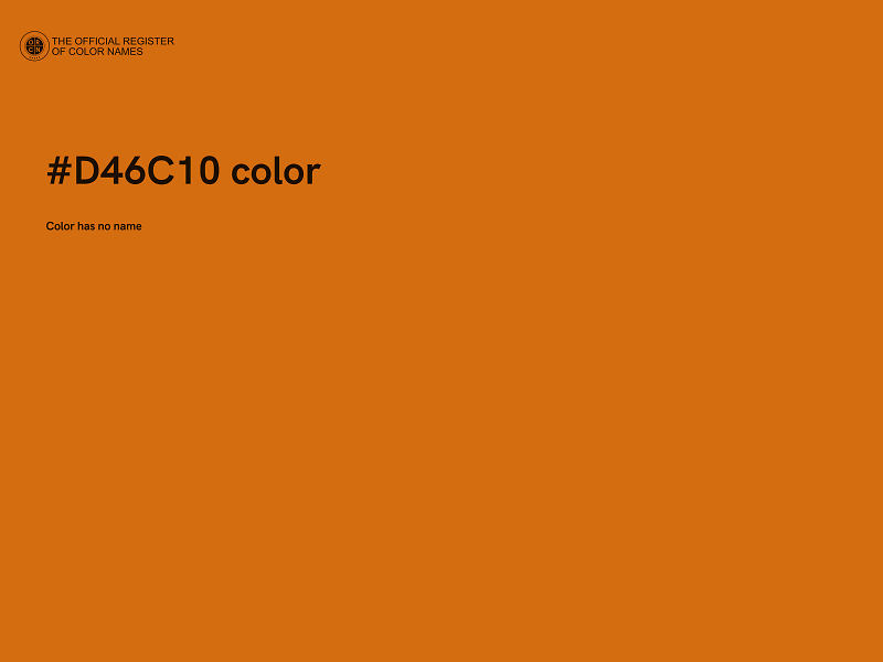 #D46C10 color image