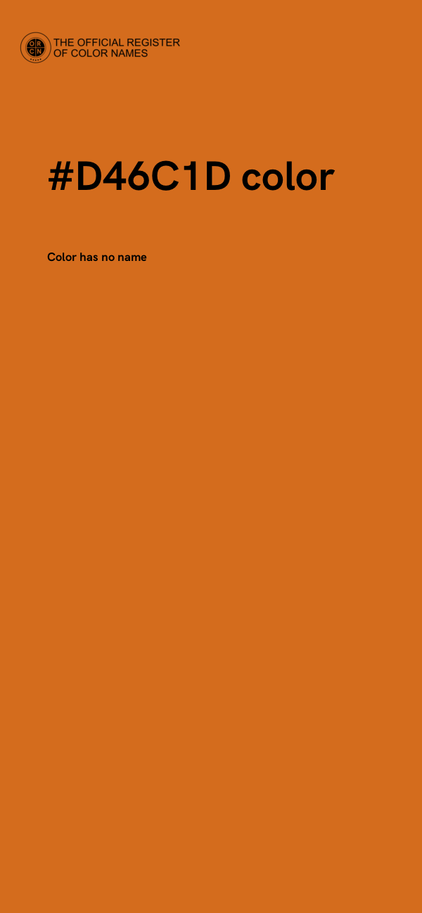 #D46C1D color image