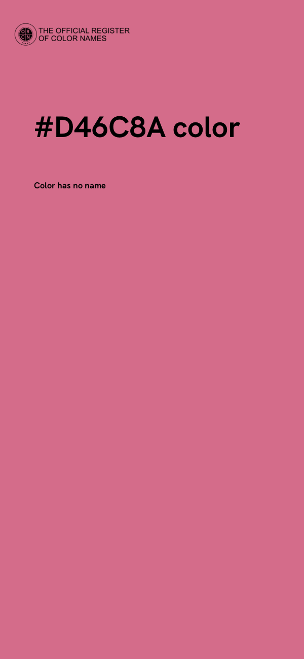 #D46C8A color image