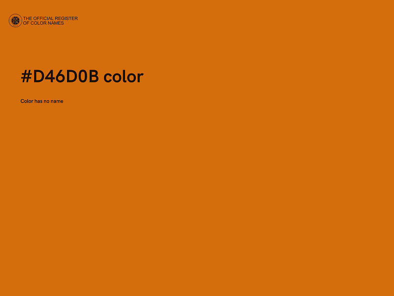 #D46D0B color image