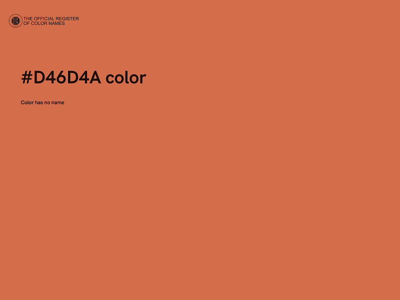 #D46D4A color image
