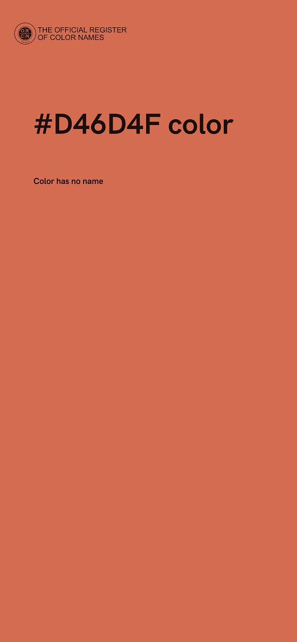 #D46D4F color image
