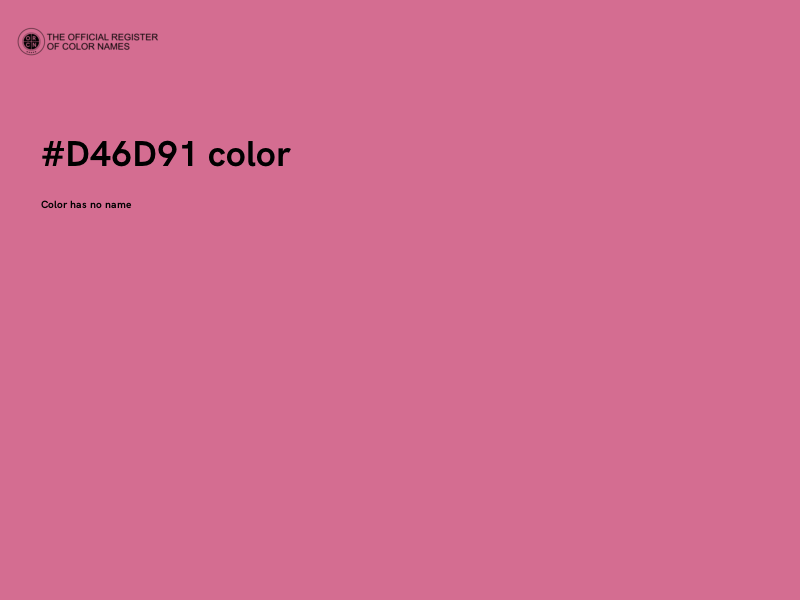 #D46D91 color image