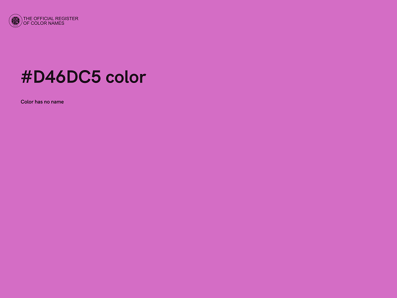 #D46DC5 color image