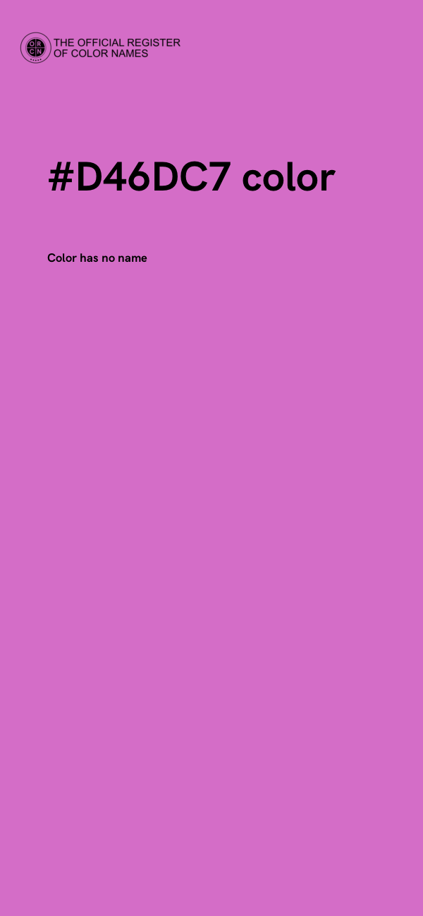 #D46DC7 color image