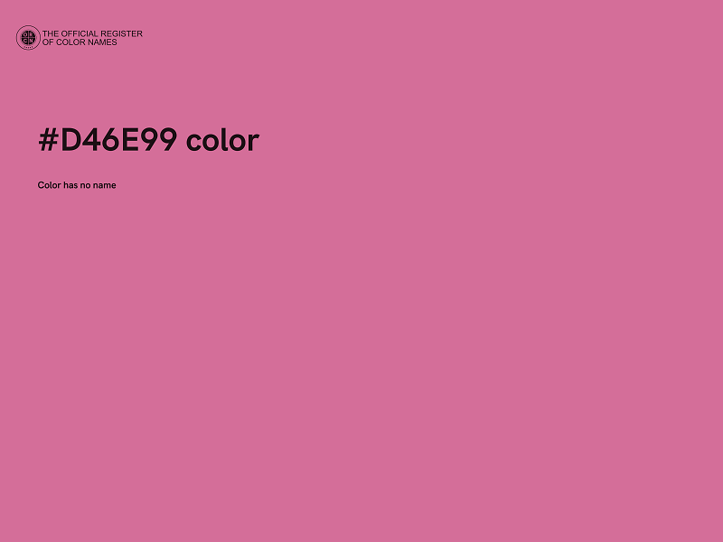 #D46E99 color image