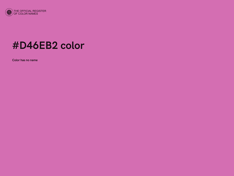 #D46EB2 color image