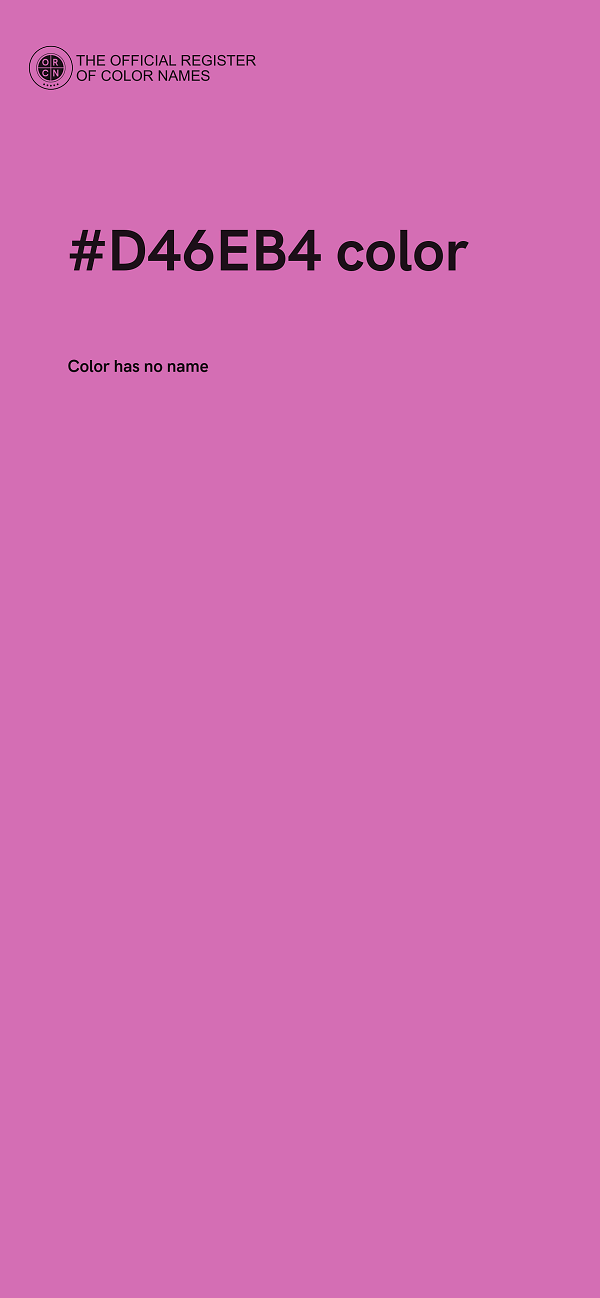 #D46EB4 color image