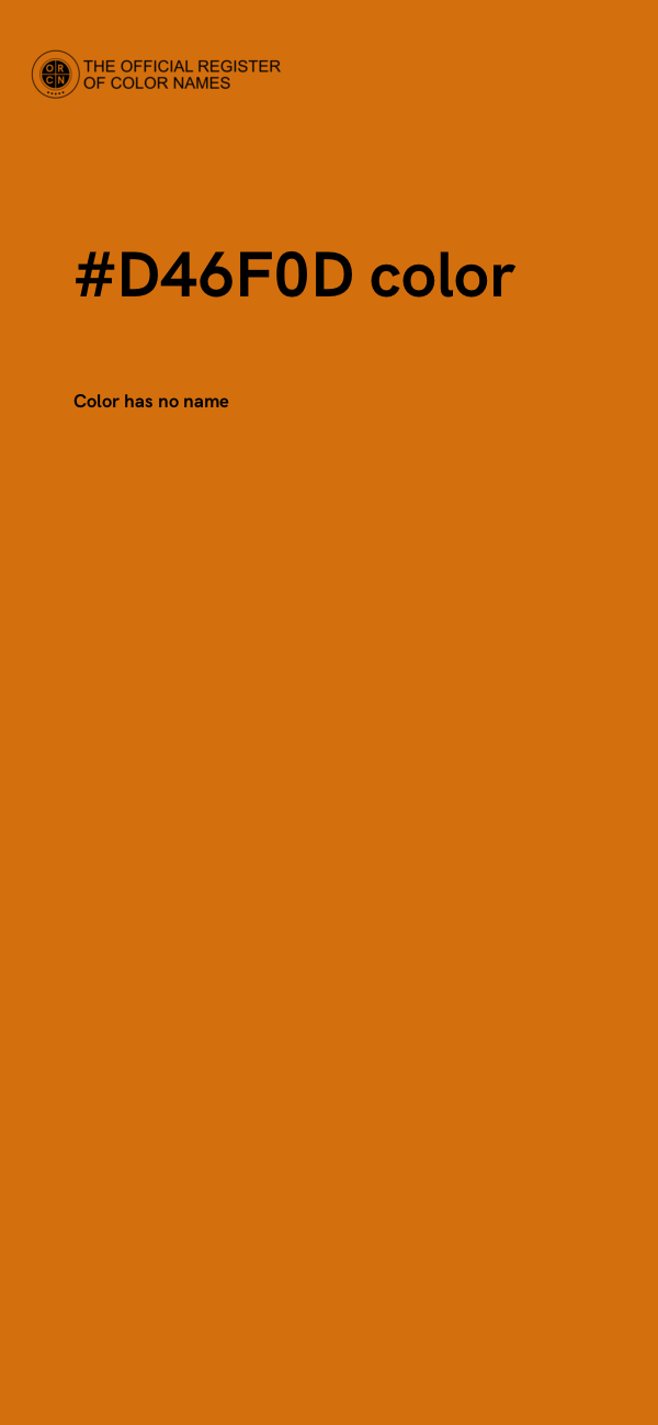 #D46F0D color image