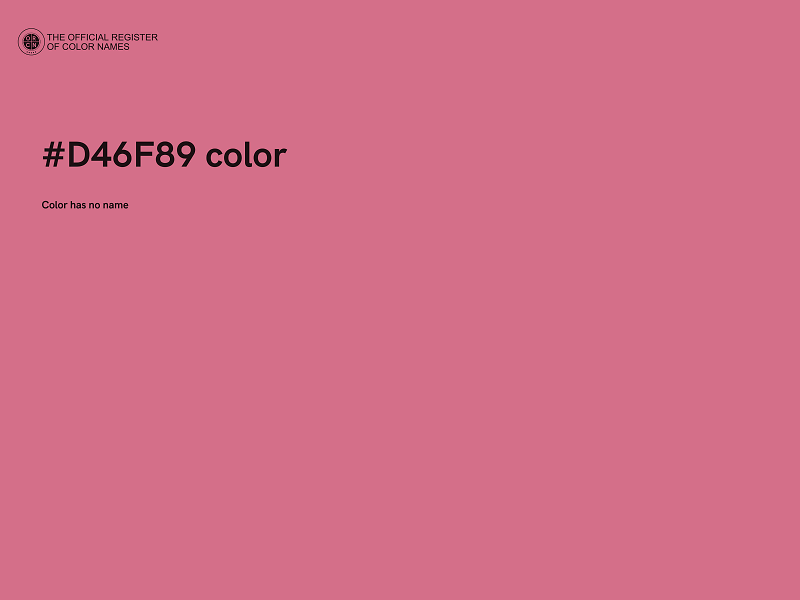 #D46F89 color image