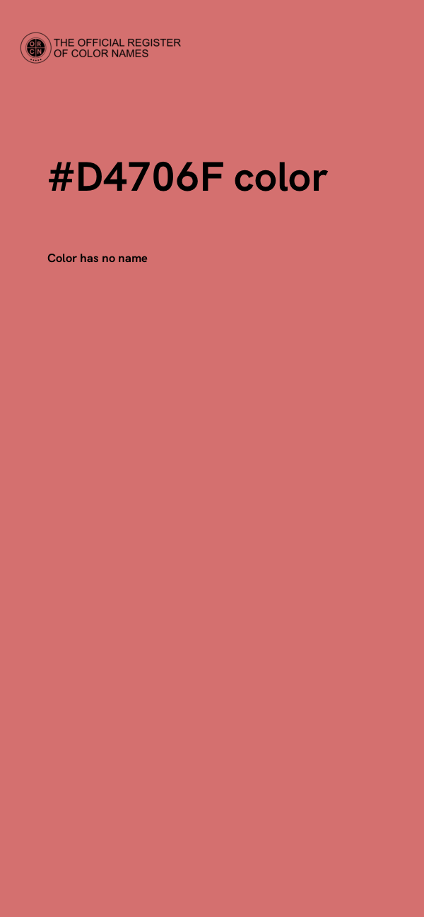 #D4706F color image