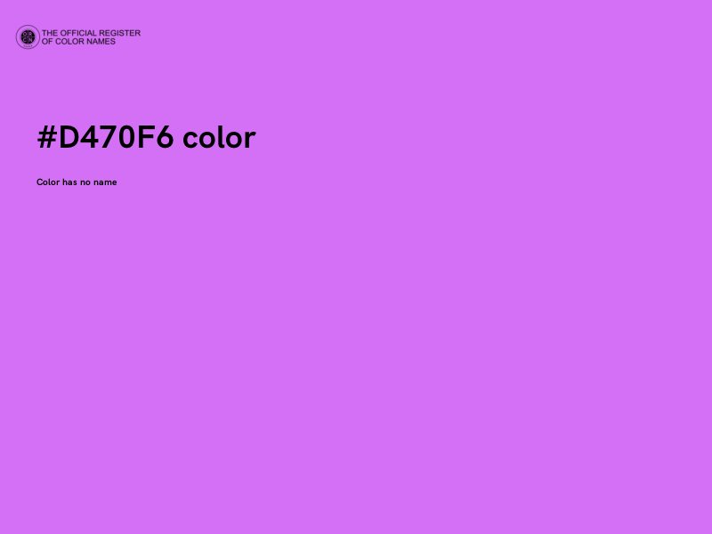 #D470F6 color image