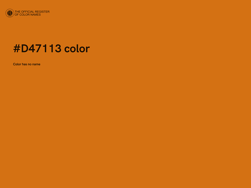#D47113 color image