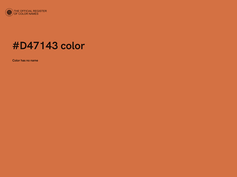 #D47143 color image