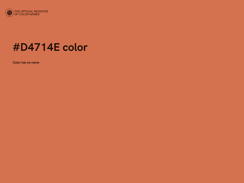 #D4714E color image