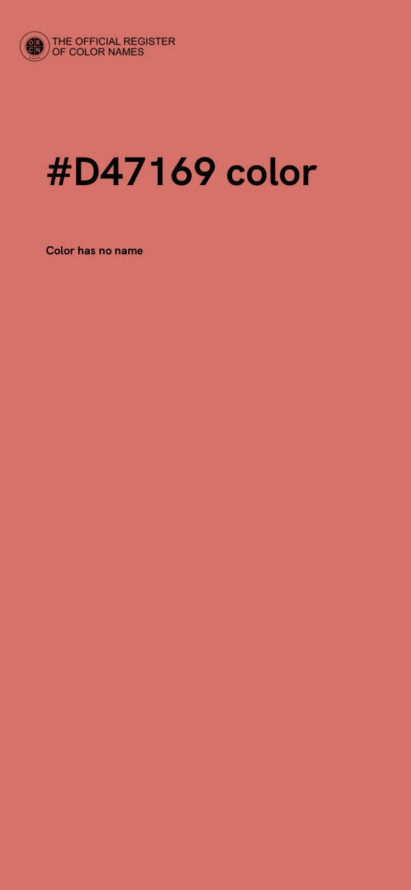 #D47169 color image