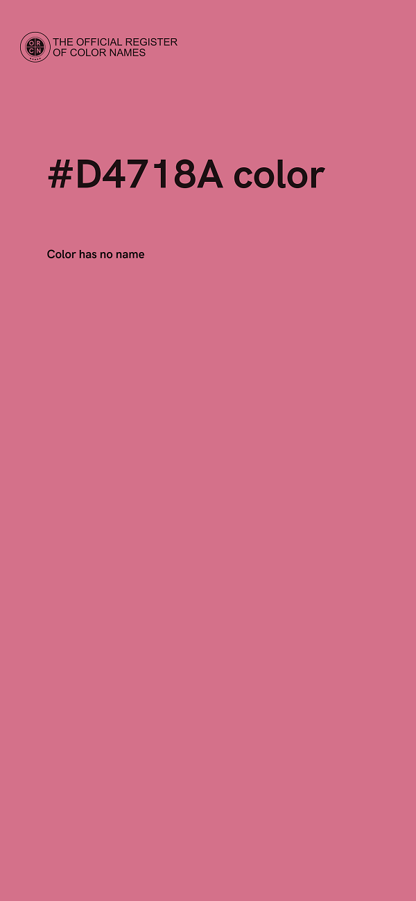 #D4718A color image