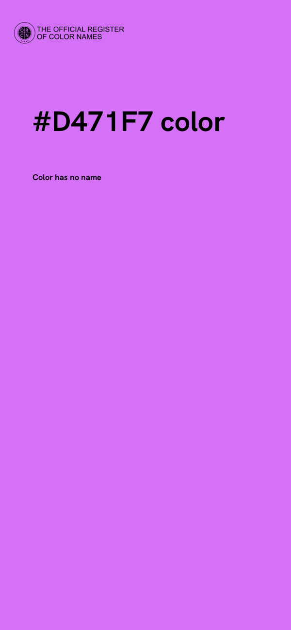 #D471F7 color image