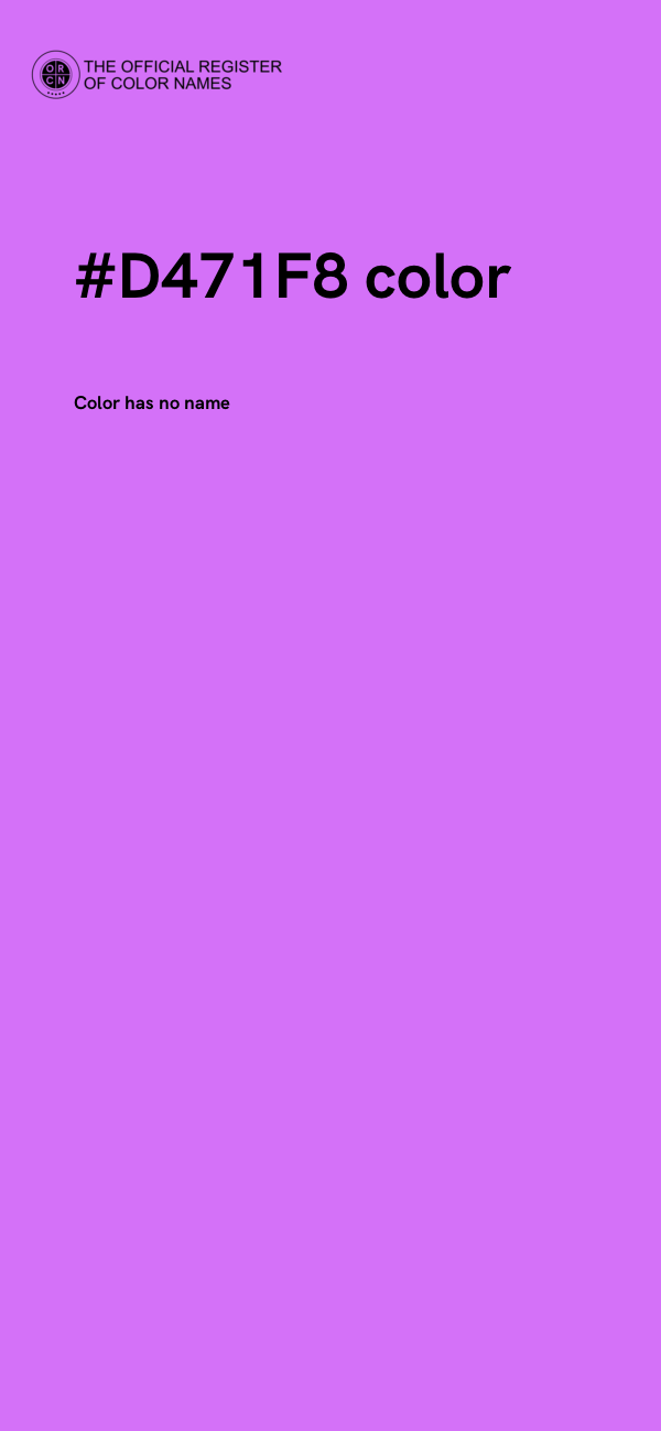 #D471F8 color image