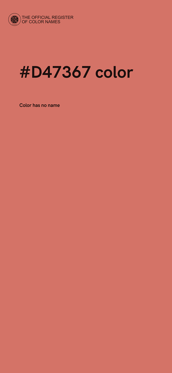 #D47367 color image