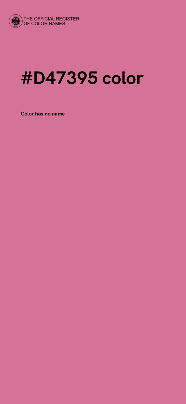 #D47395 color image