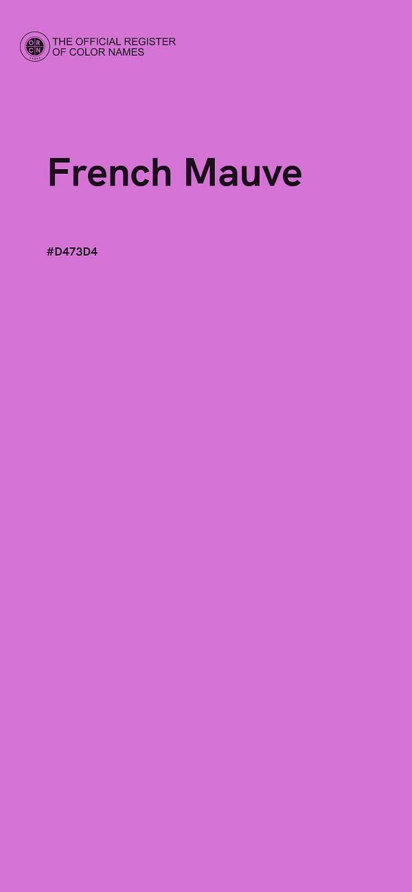 #D473D4 - French Mauve color image