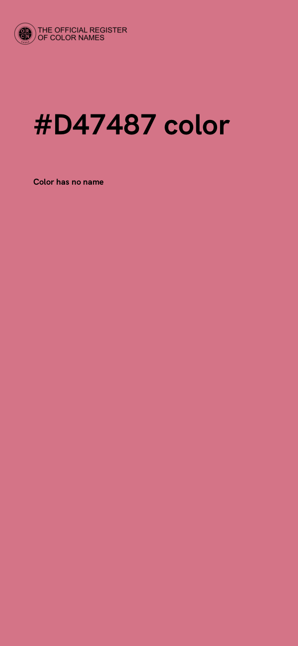#D47487 color image