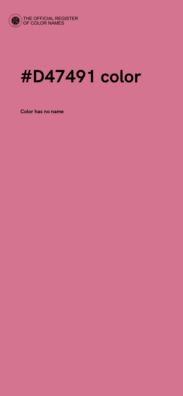 #D47491 color image