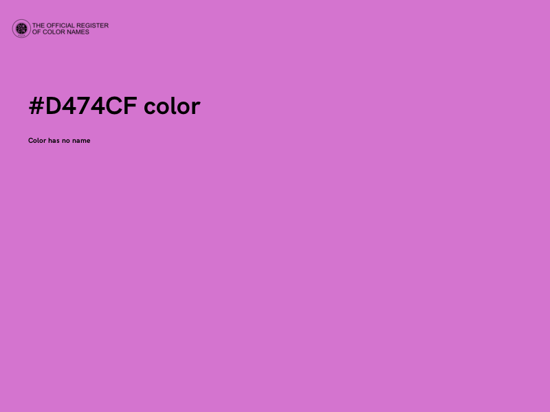 #D474CF color image