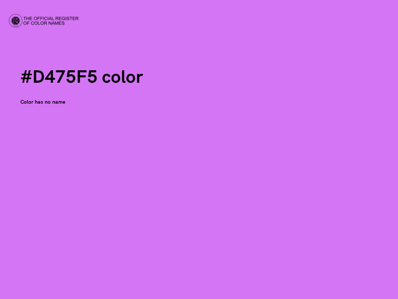 #D475F5 color image