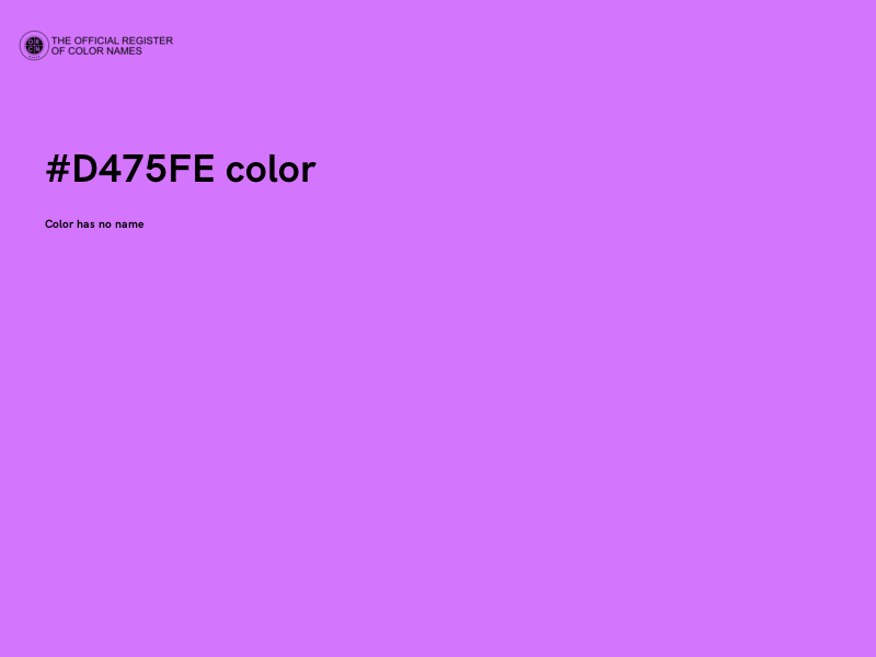 #D475FE color image