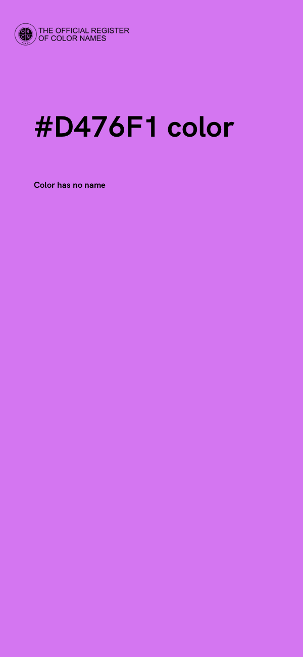 #D476F1 color image
