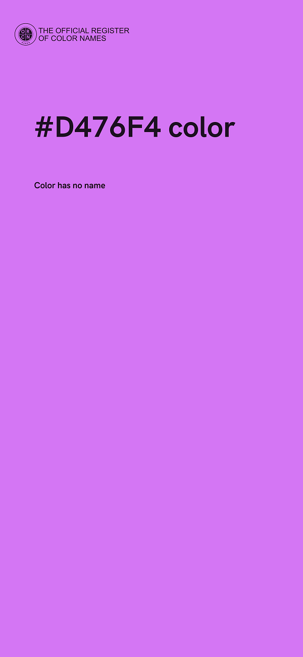 #D476F4 color image