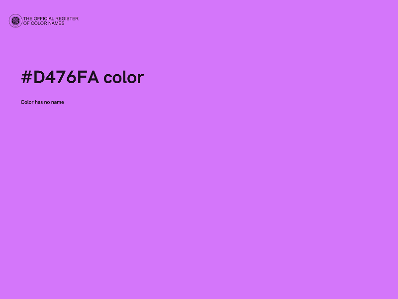 #D476FA color image
