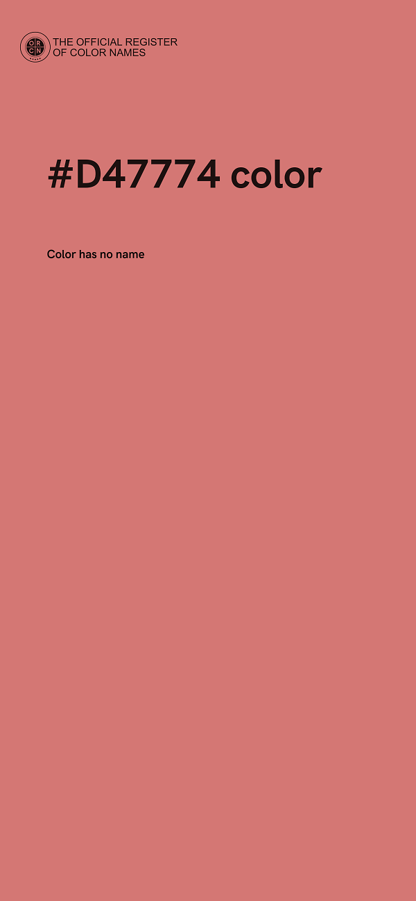 #D47774 color image