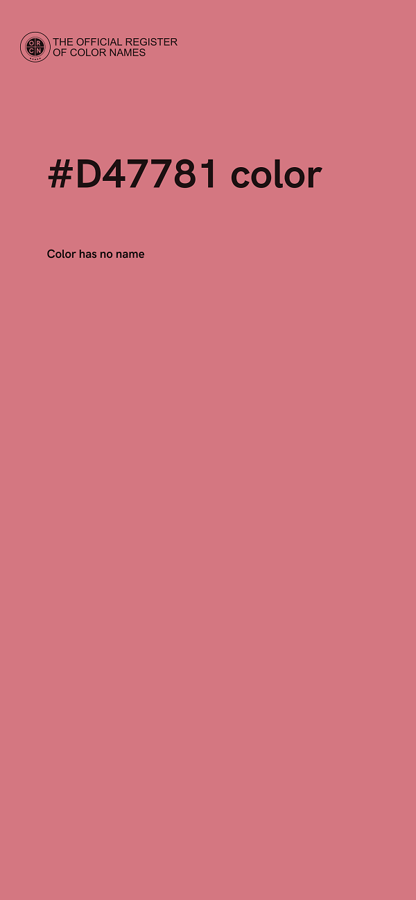 #D47781 color image